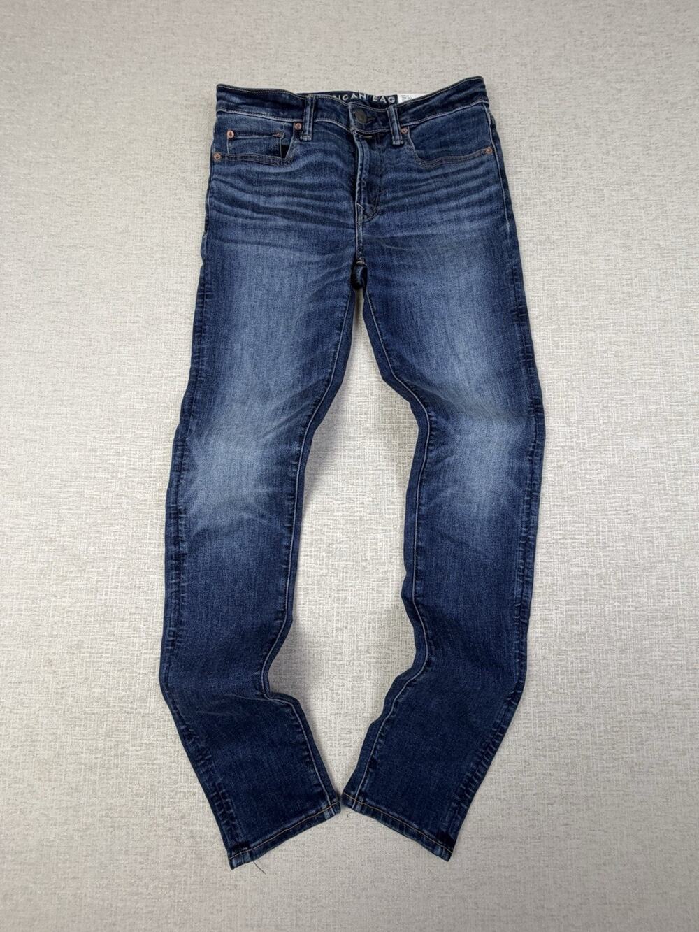 American Eagle AirFlex Temp Tech Skinny Jeans Mens 31x34 Dark Wash NWT